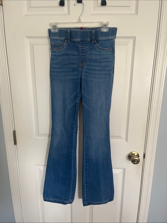 SPANX Denim - SPANX Blue High-Rise Flare Jeans